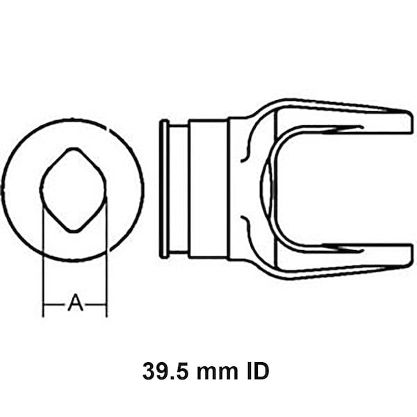 Aftermarket Inner Tube Yoke Fits Ford Holland 462 Models W38769 440522 - main